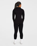 Essential Seamless Zip Jacket - Noir