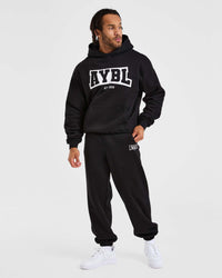 Academy Oversized Hoodie - Noir