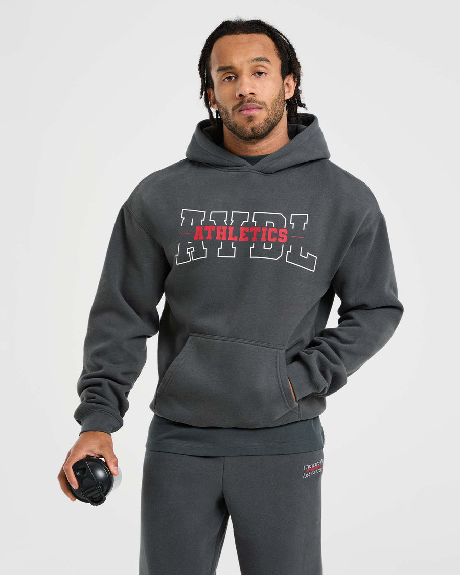 Athletics Oversized Hoodie - Charcoal