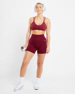 Essential Strappy Sports Bra - Rumba Rouge