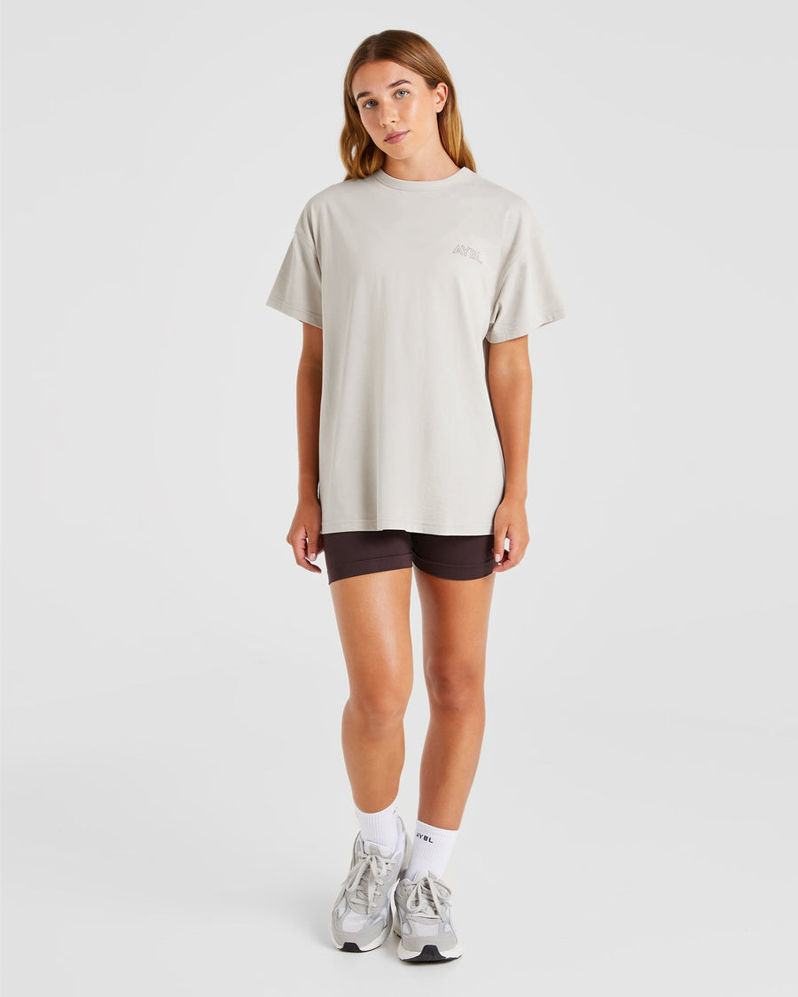 AYBL Athletics Oversized T Shirt - Beige