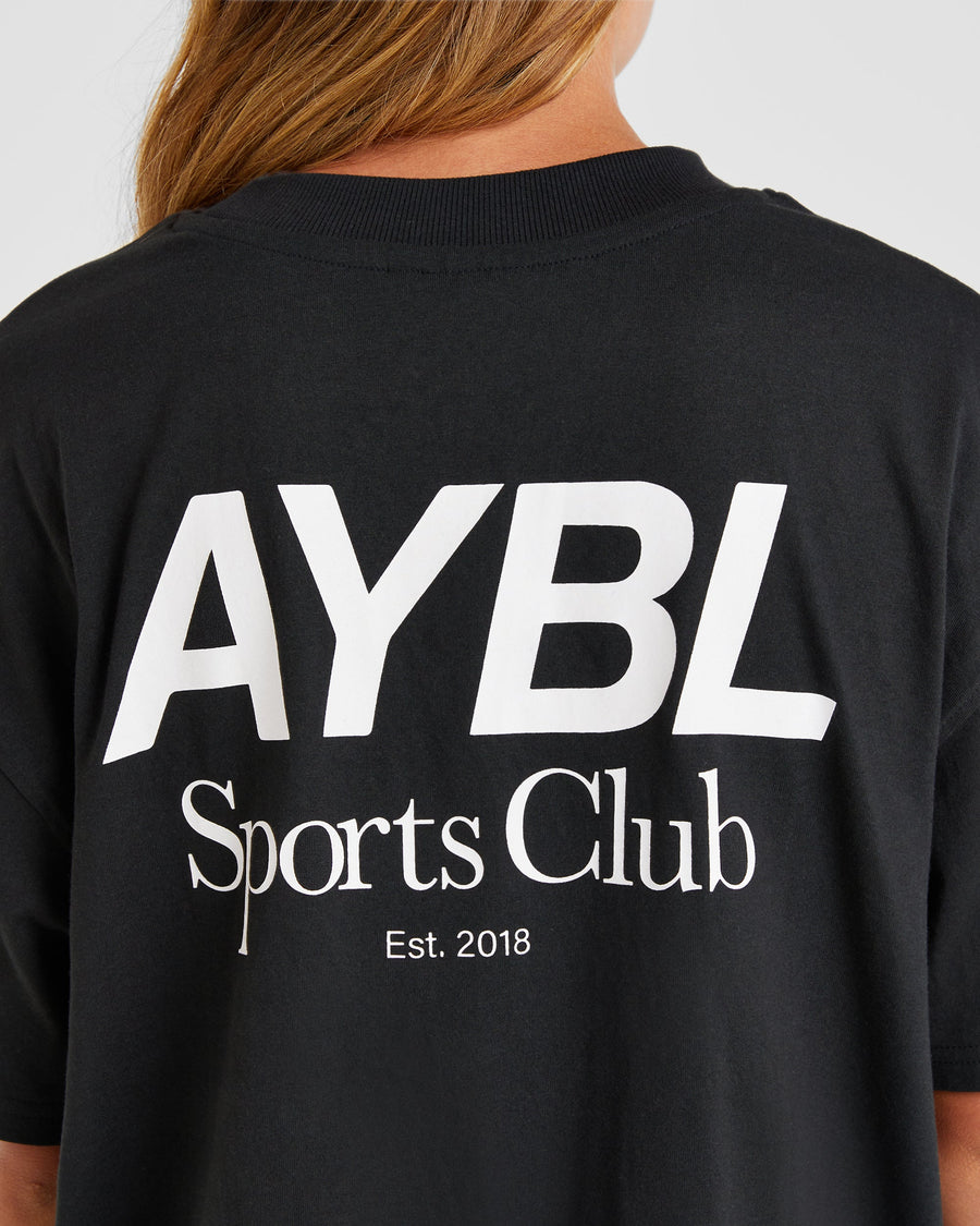 AYBL Sports Club Oversized T Shirt - Noir