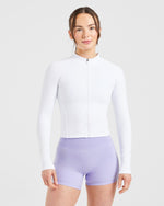 Staple Zip Jacket - Blanc