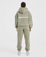 Athletics Track Oversized Joggers - Muted Olive