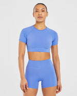 Staple Crop Top - Cobalt Bleu