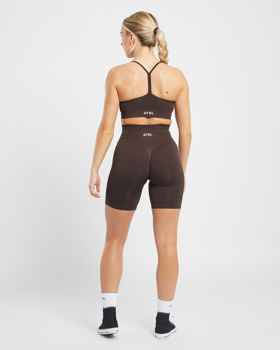 Empower Seamless Cycling Shorts - Cocoa Marron