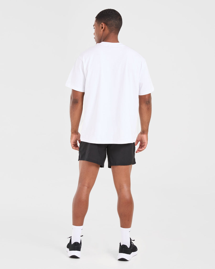 Academy Oversized T Shirt - Blanc