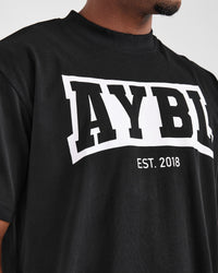 Academy Oversized T Shirt - Noir