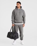 Etched Hoodie - Steel Grey