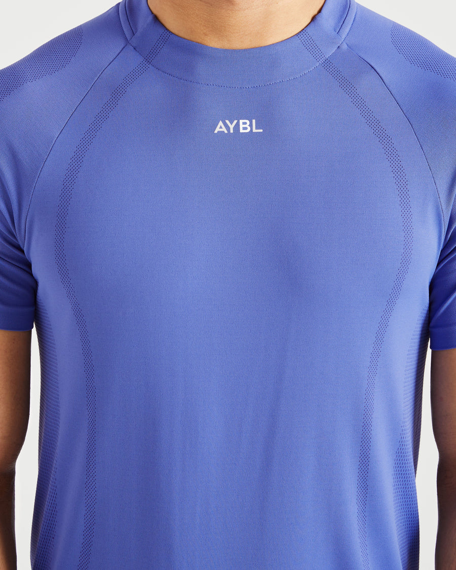 Attain Seamless T Shirt - Indigo Mist