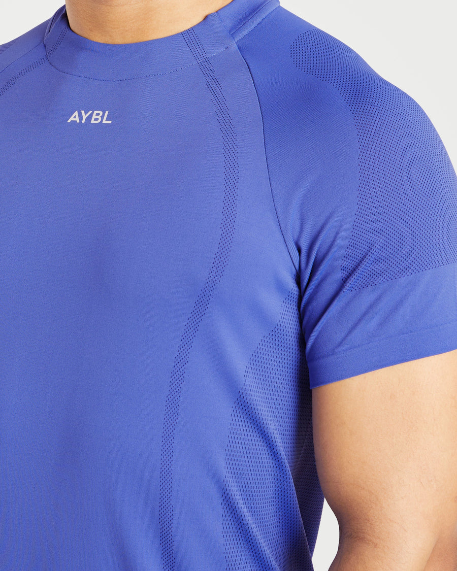 Attain Seamless T Shirt - Indigo Mist
