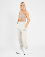 Varsity Oversized Joggers - Sand