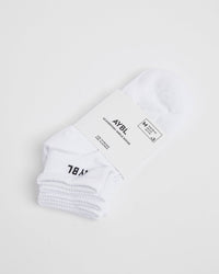 Everyday Ankle Socks (3 Pack) - Blanc