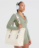 Branded Strap Tote Bag - Canvas