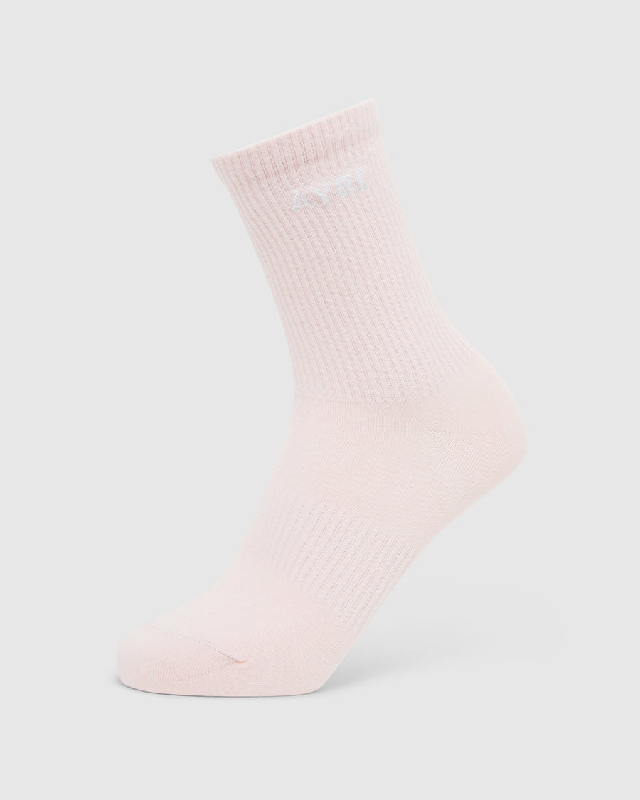 Everyday Crew Socks (3 Pack) - Blue/Purple/Pink