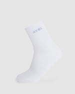 Everyday Crew Socks (3 Pack) - Slate Bleu/Light Bleu/Blanc