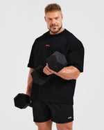 Wesley Vissers X Beyond Limits Oversized T Shirt - Noir/Charcoal